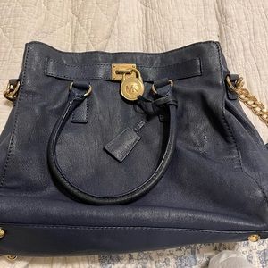 Michael kors navy blue purse